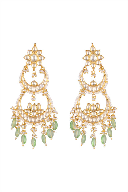 Gold Finish Dangler Earrings