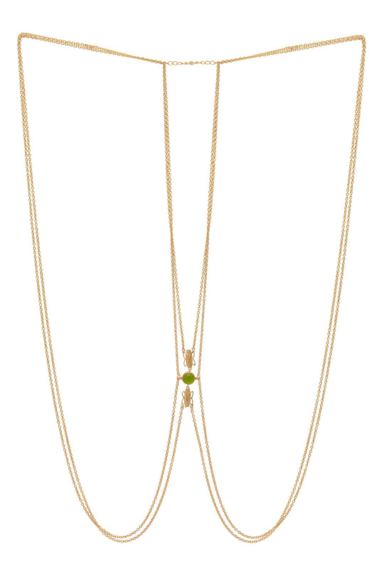 Matte Gold Finish Body Chain