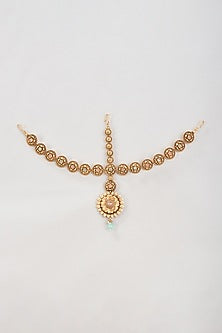 Gold Finish Enameled Layered Long Necklace Set