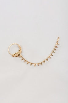 Gold Finish Enameled Layered Long Necklace Set