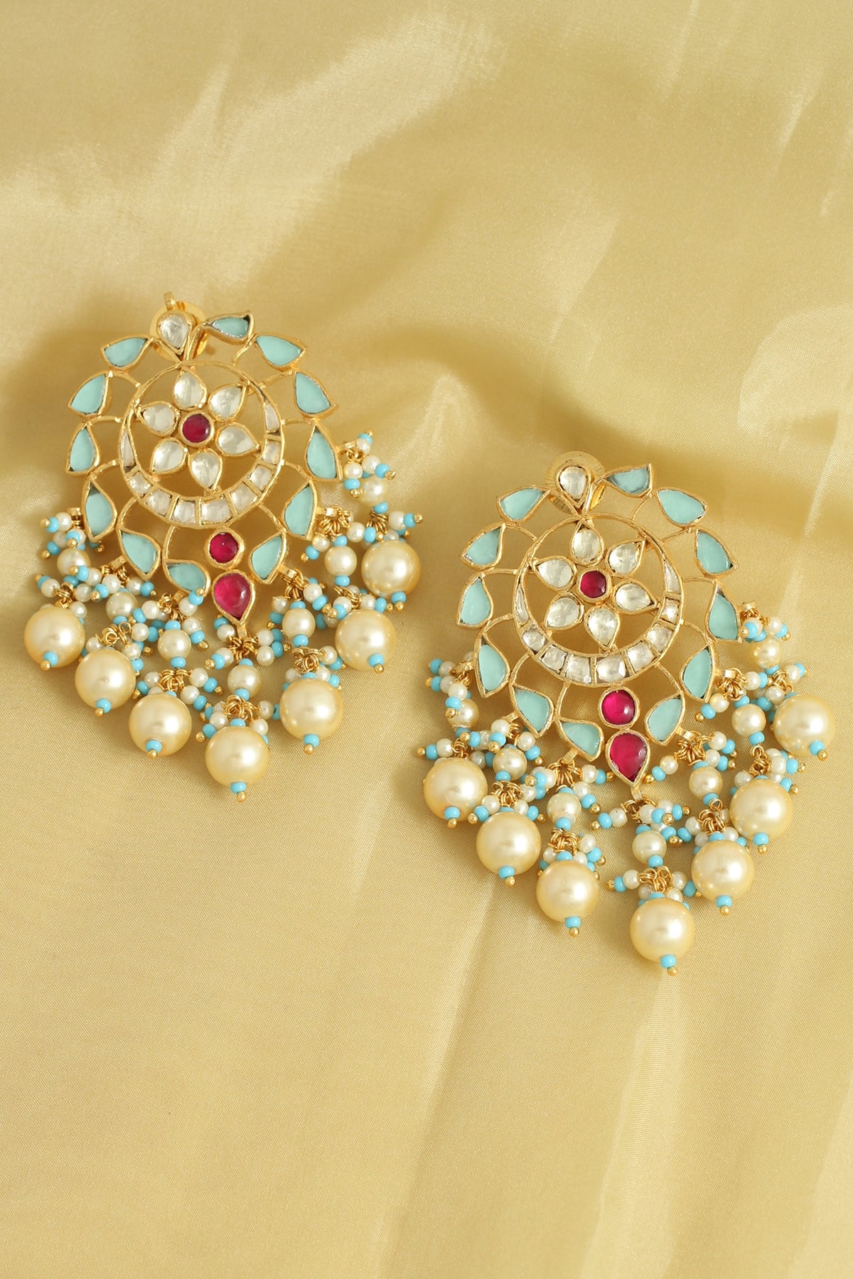 Gold Finish Handcrafted Earrings