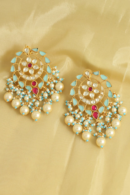 Gold Finish Handcrafted Earrings