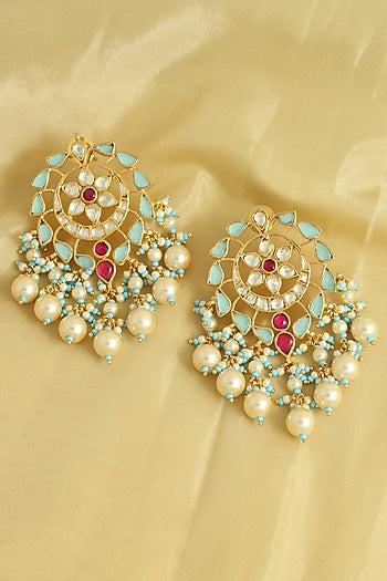 Gold Finish Handcrafted Earrings