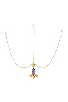 Gold Finish Natural Stone Mathapatti