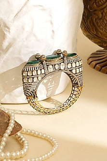 Gold Plated Kundan Polki Openable Kada