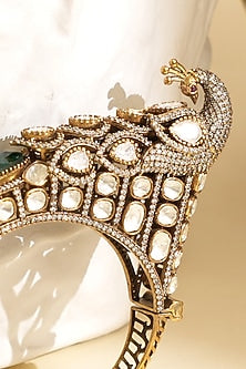 Gold Plated Kundan Polki Openable Kada