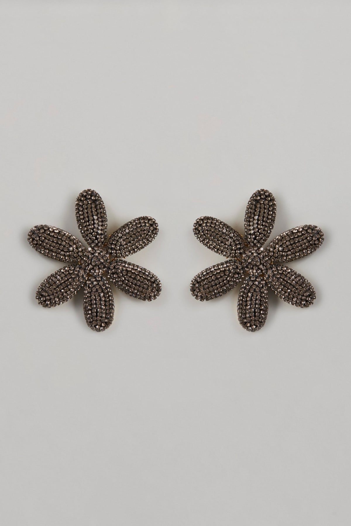 Gold Finish Daisy Stud Earrings