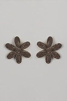 Gold Finish Daisy Stud Earrings
