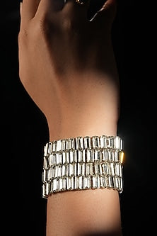 Silver Crystal Link Bracelet