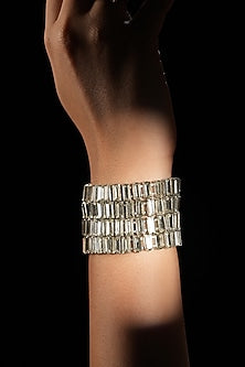 Silver Crystal Link Bracelet