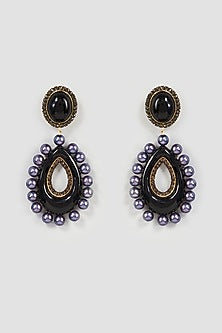 Black Pearl Dangler Earrings