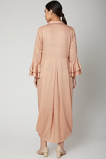 Rose Gold Dress With Necklace