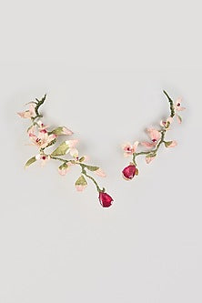 Pink Resin Floral Necklace