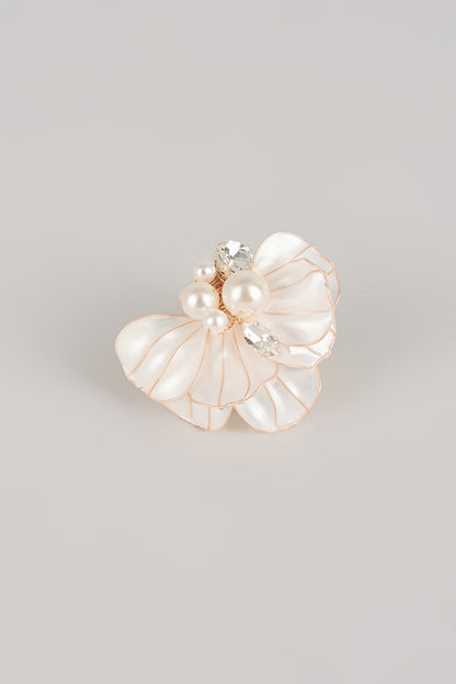 White Resin Adjustable Ring