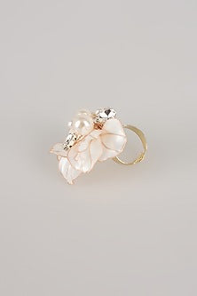 White Resin Adjustable Ring