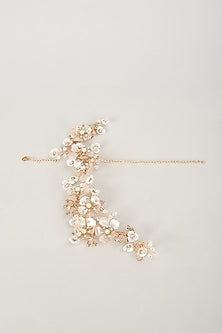 Multi-Colored Handcrafted Enameled Floral Hand Harness