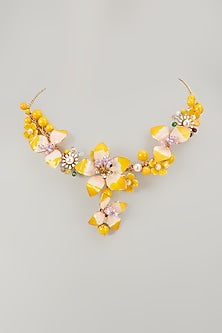 Multi-Colored Floral Necklace