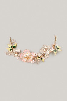 Pink Enameled Floral Necklace