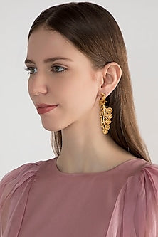 Gold Finish Bird Earrings