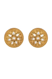 Gold Finish Stud Earrings