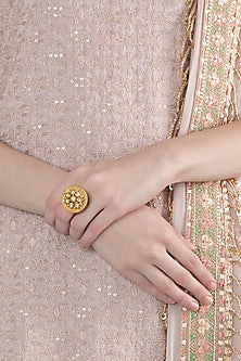 Gold Finish Nickel Free Ring