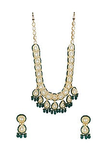 Gold Plated Onyx Necklace Set