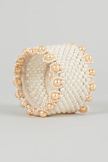 Off-White Beaded Bangle For Girls
