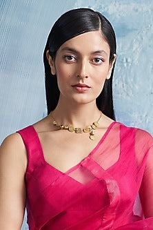 Gold Finish Aura Elemental Necklace