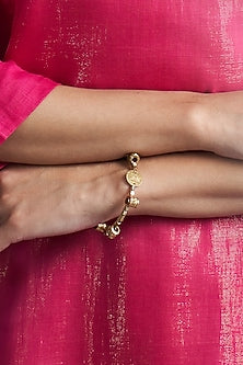 Gold Finish Aura Bangle