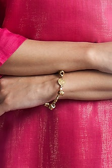 Gold Finish Aura Bangle