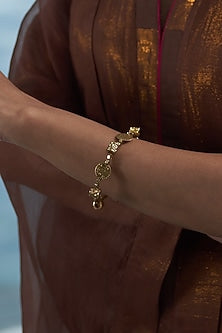 Gold Finish Aura Bangle