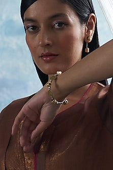 Gold Finish Aura Bangle