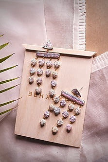 Multi-Colored Hand Embroidered Dangler Earrings