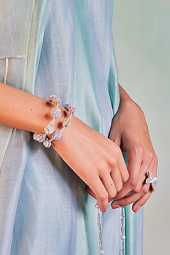 Multi-Colored Hand Embroidered Bracelet