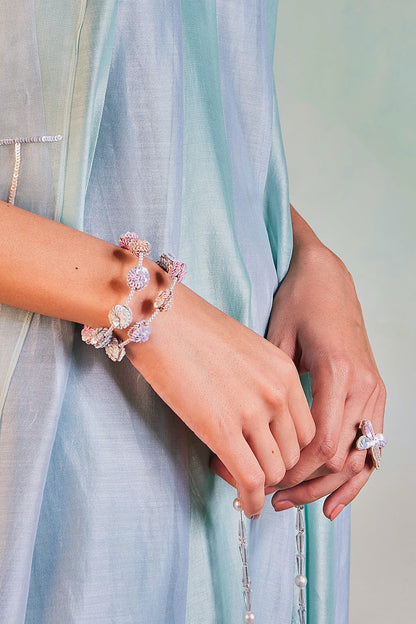 Multi-Colored Hand Embroidered Bracelet