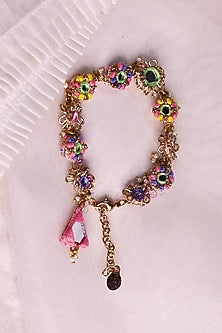 Multi-Colored Embroidered Bracelet
