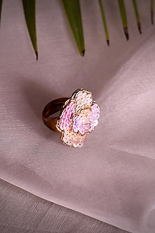 Multi-Colored Hand Embroidered Ring