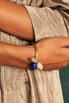 Gold Finish Beaded Bracelet