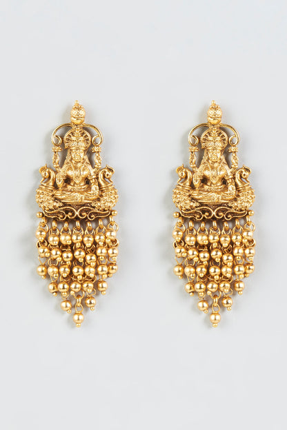 Gold Finish Stud Earrings