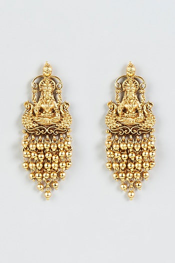 Gold Finish Stud Earrings