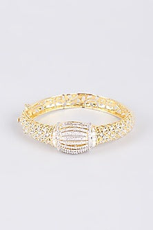 Gold Finish Zircons Bracelet