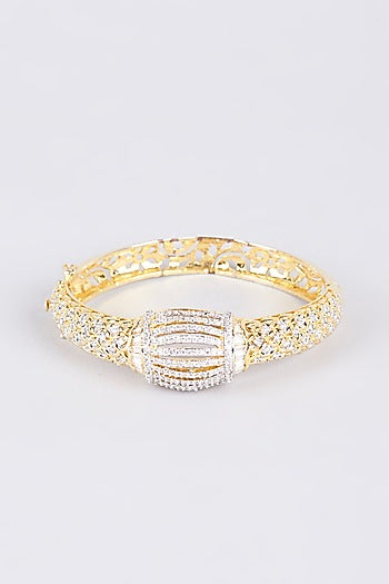 Gold Finish Zircons Bracelet