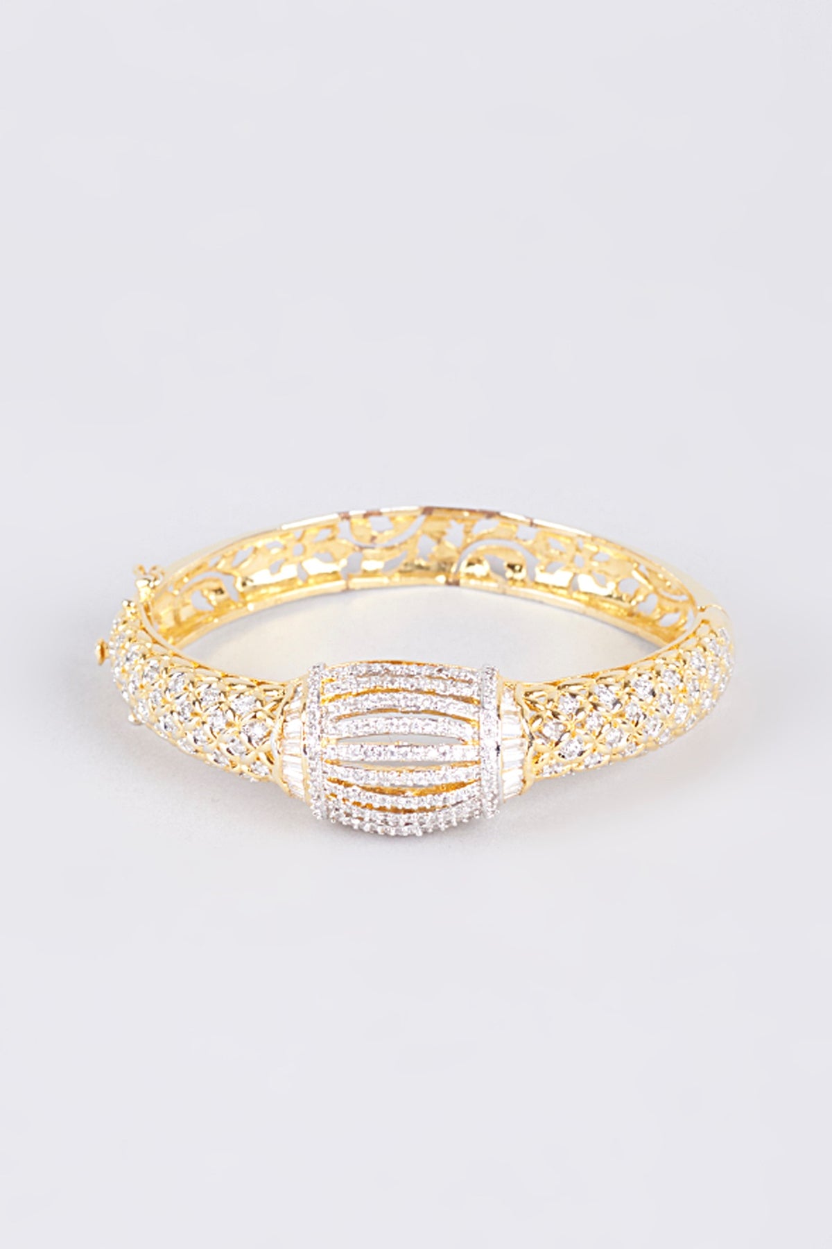 Gold Finish Zircons Bracelet
