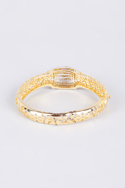 Gold Finish Zircons Bracelet