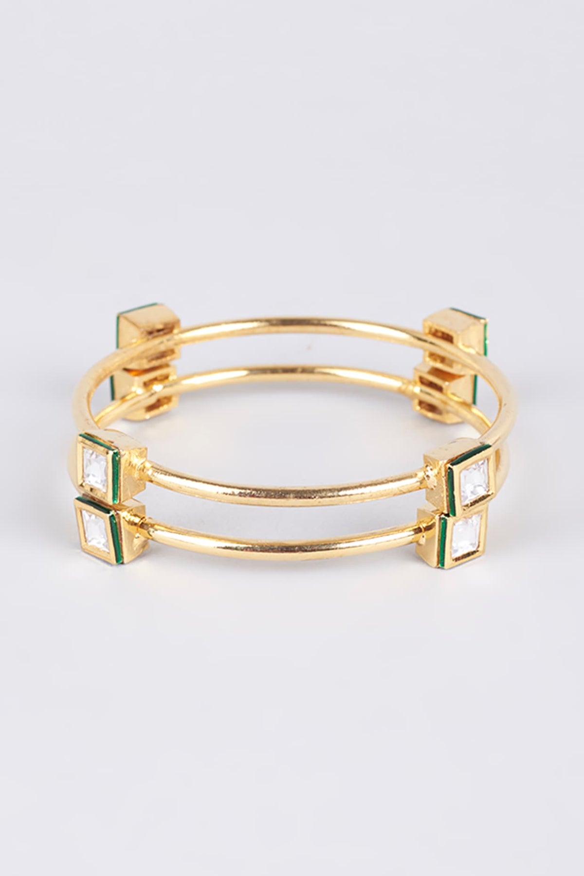 Gold Finish Bangles (Set of 2)