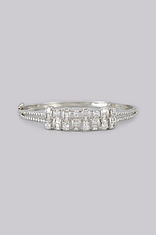 White Finish American Diamonds Bracelet