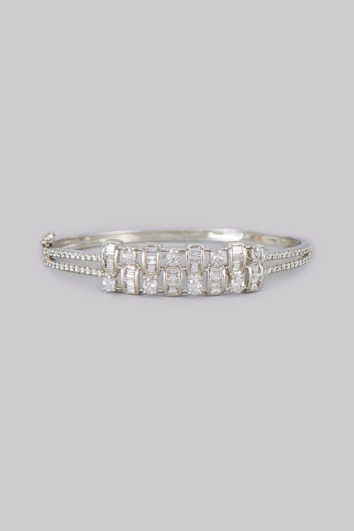 White Finish American Diamonds Bracelet