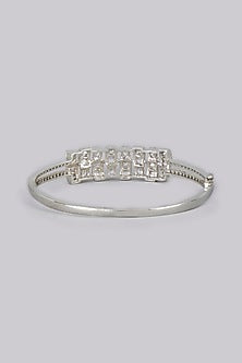 White Finish American Diamonds Bracelet