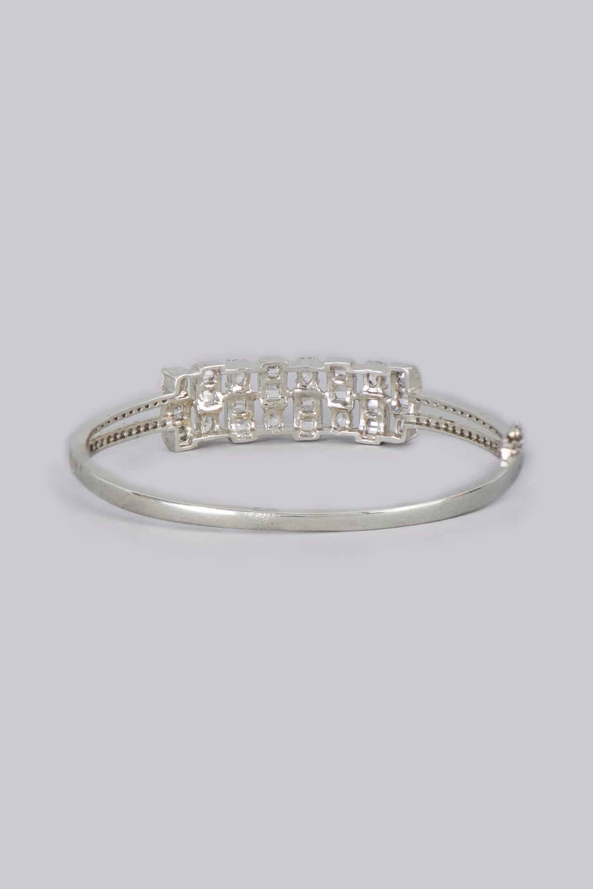 White Finish American Diamonds Bracelet