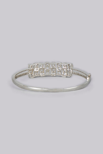 White Finish American Diamonds Bracelet